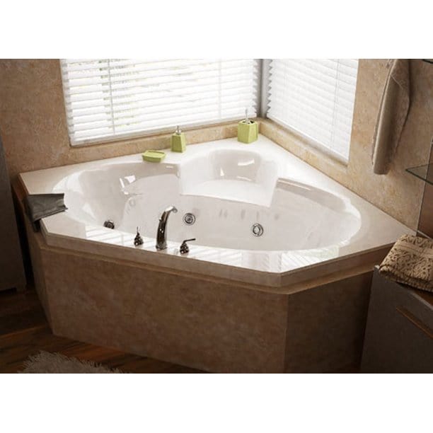 Atlantis Whirlpools Sublime 60 x 60 Corner Whirlpool Jetted Bathtub 6060SWR