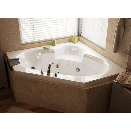 Atlantis Whirlpools Sublime 60 x 60 Corner Whirlpool Jetted Bathtub 6060SWR