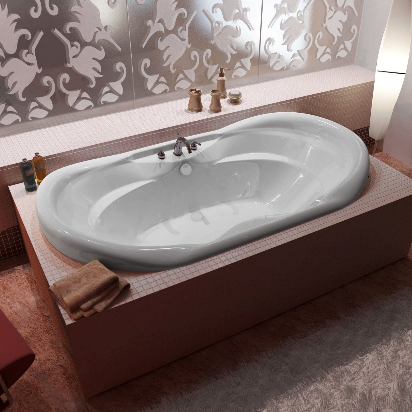 Atlantis Whirlpools Indulgence 41 x 70 Oval Soaking Bathtub 4170I