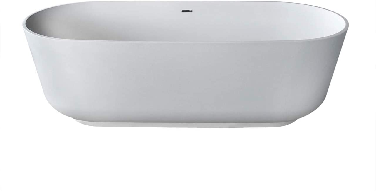 Atlantis Whirlpools Asaro 32 x 71 Artificial Stone Freestanding Bathtub 7131ASSXCWXX