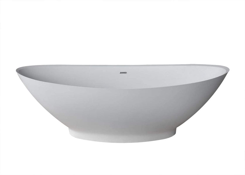 Atlantis Whirlpools Lucea 34 x 73 Artificial Stone Freestanding Bathtub 7233LCSXCWXX