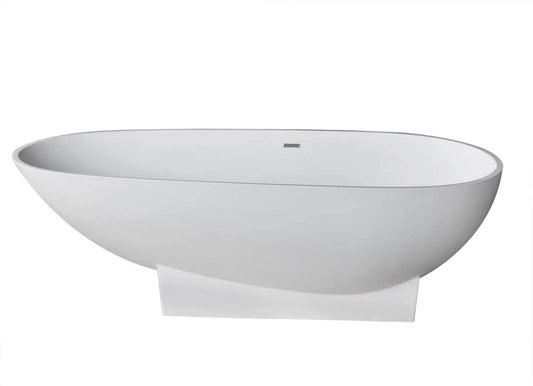 Atlantis Whirlpools Galion 37 x 72 Artificial Stone Freestanding Bathtub 7136GNSXLWXX