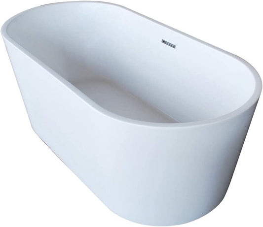 Atlantis Whirlpools Bowen 32 x 67 Oval Acrylic Freestanding Bathtub 6731BWSXCWXX