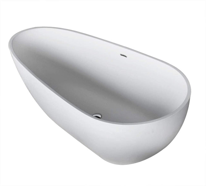 Atlantis Whirlpools Arnaud 34 x 67 Artificial Stone Freestanding Bathtub 6733ANSXCWXX