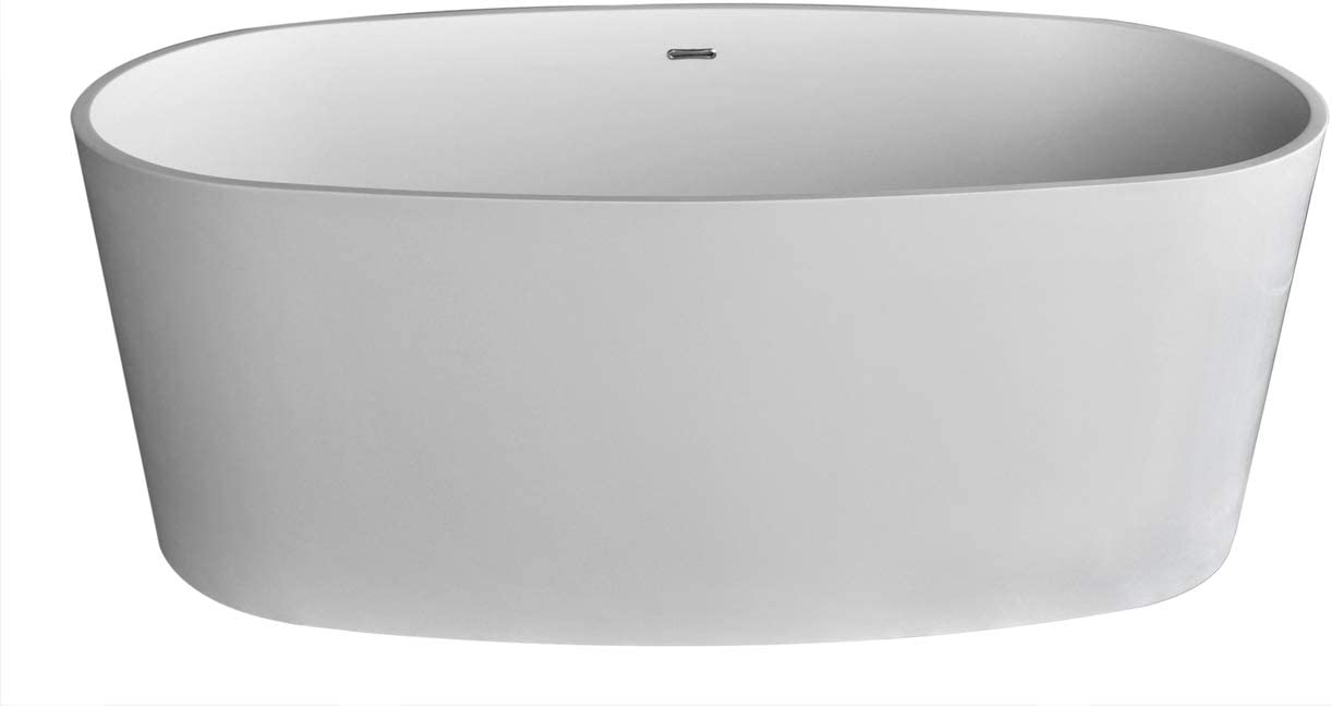 Atlantis Whirlpools Kurow 32 x 62 Artificial Stone Freestanding Bathtub 6131KWSXCWXX