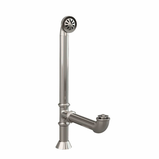 Cambridge Modern Lift & Turn Tub Drain with Overflow Assembly-Brushed Nickel CAM1900LTB-BN