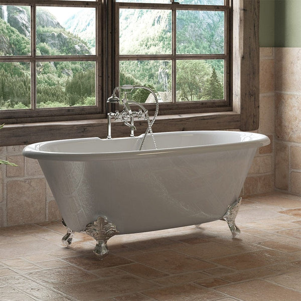 Cambridge Plumbing Cast Iron Double Ended Clawfoot Tub 60