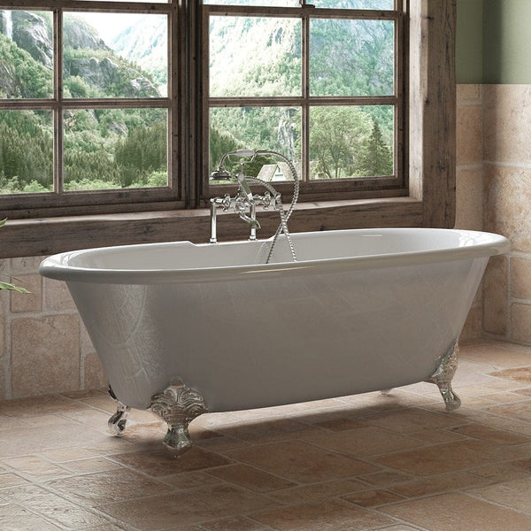 Cambridge Plumbing Cast Iron Double Ended Clawfoot Tub 67