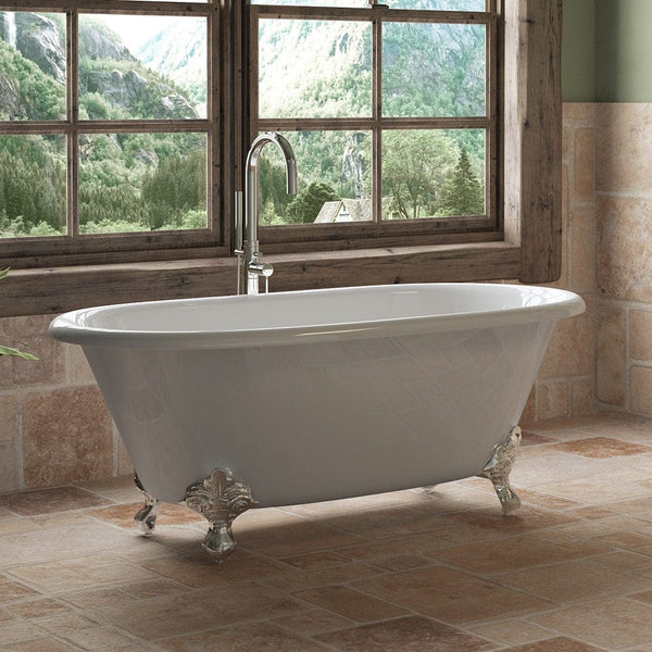 Cambridge Plumbing Cast Iron Double Ended Clawfoot Tub 60