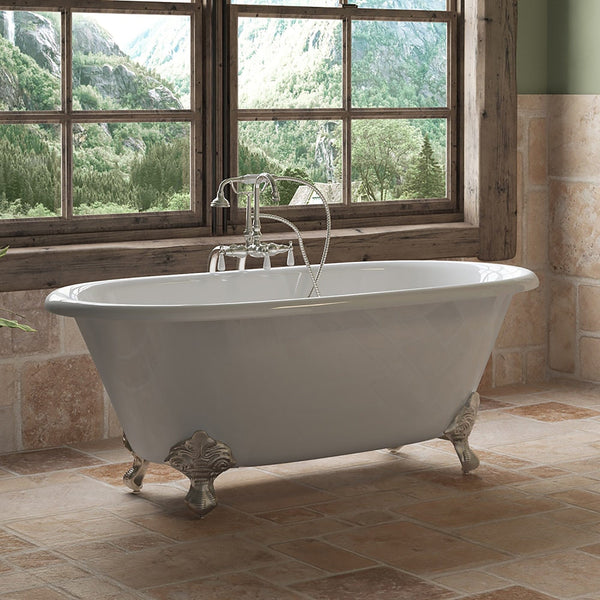 Cambridge Plumbing Cast Iron Double Ended Clawfoot Tub 60