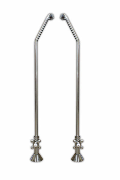 Cambridge Clawfoot Tub Wall Mount Supply Lines-Brushed Nickel CAM342-BN