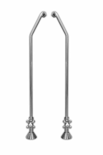 Cambridge Clawfoot Tub Wall Mount Supply Lines-Polished Chrome CAM342-CP