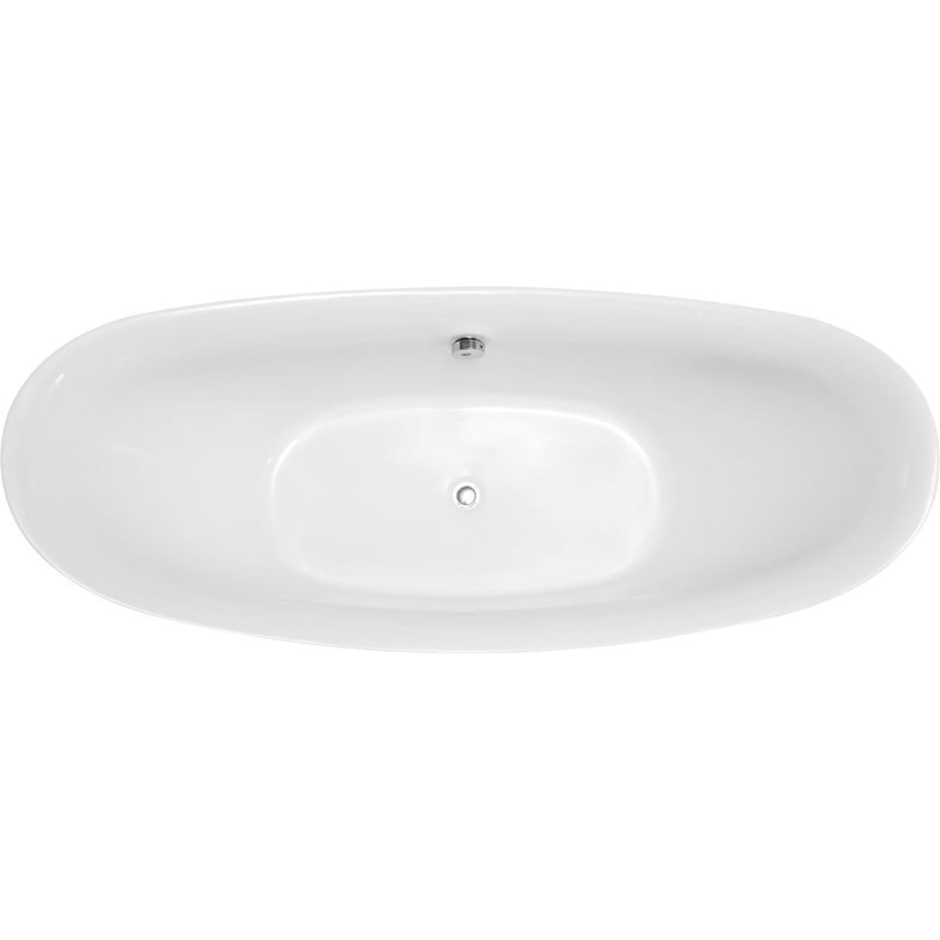 Anzzi Brand FT-AZ091 Reginald Series 5.67 ft. Freestanding Bathtub in White