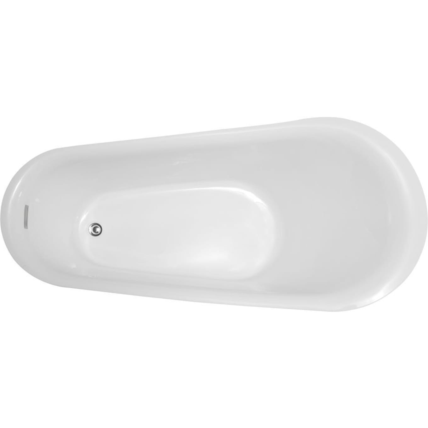 Anzzi Brand FT-AZ092 Maple Series 5.58 ft. Freestanding Bathtub in White