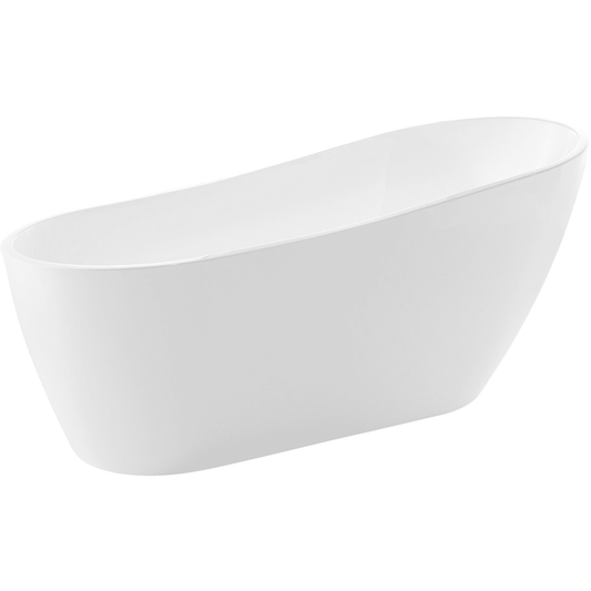 Anzzi Brand FTAZ093-42B-65 Trend 67 in. Acrylic Flatbottom Non-Whirlpool Bathtub with Havasu Faucet and Talos 1.6 GPF Toilet