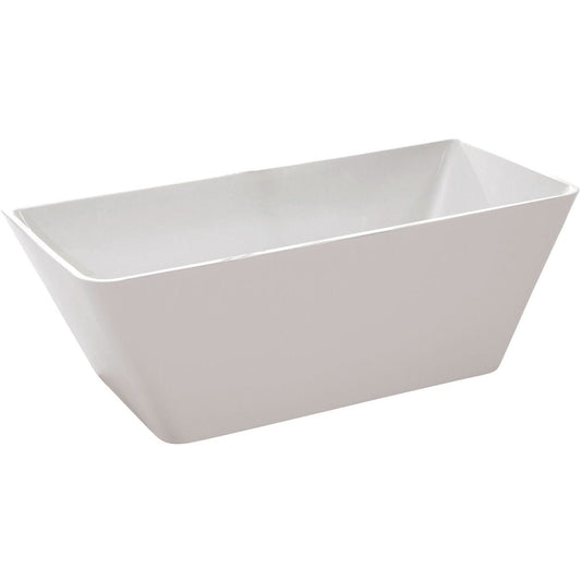 Anzzi Brand FTAZ099-0042C Zenith 67 in. Acrylic Soaking Bathtub in White with Havasu Faucet in Polished Chrome