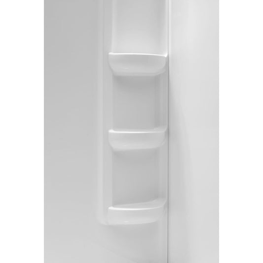 Anzzi SW-AZ008WH Lex-Class 60 in. x 36 in. x 60 in. 3-piece DIY Friendly Alcove Shower Surround in White