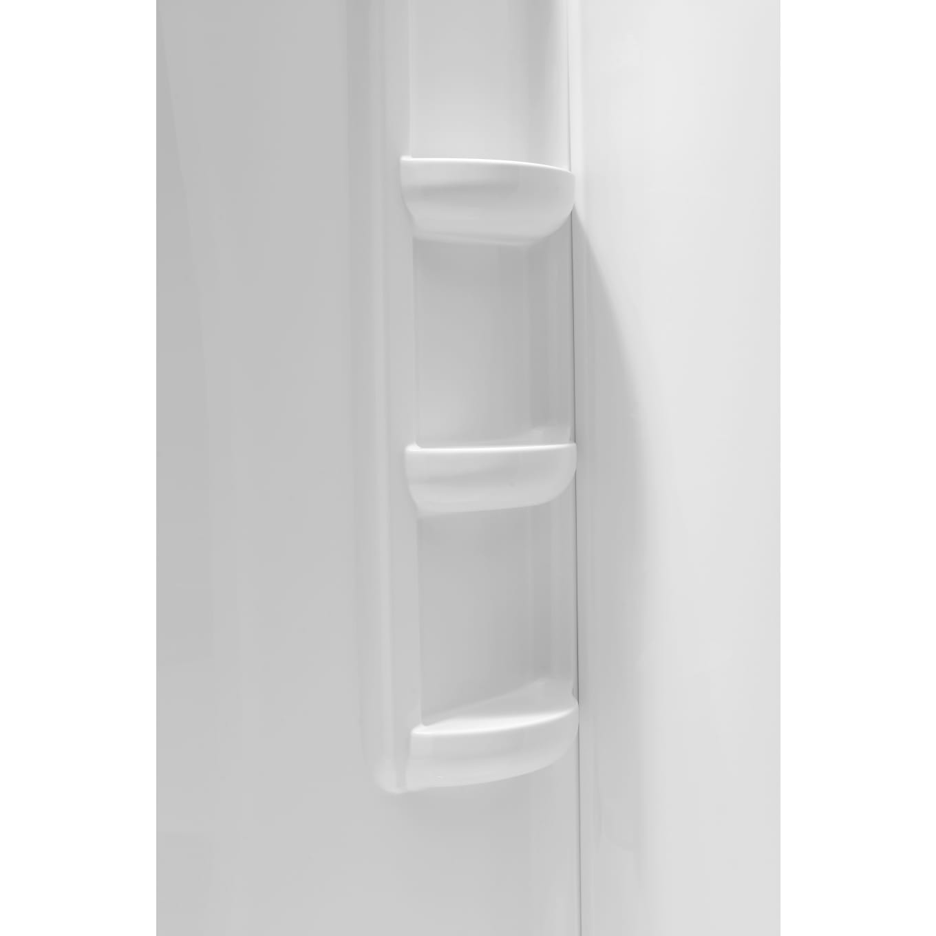 Anzzi SW-AZ8076 Vasu 60 in. x 36 in. x 74 in. 3-piece DIY Friendly Alcove Shower Surround in White