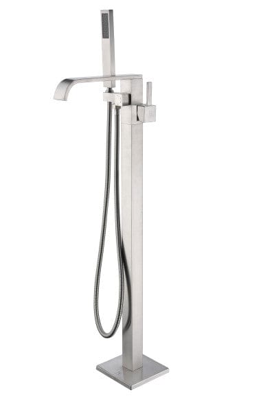 Anzzi Brand FS-AZ0044BN Angel 2-Handle Claw Foot Tub Faucet with Hand Shower in Brushed Nickel