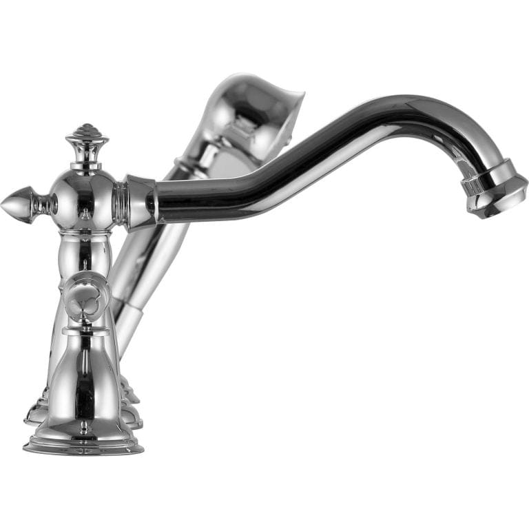 Anzzi Brand FR-AZ091CH Patriarch 2-Handle Deck-Mount Roman Tub Faucet with Handheld Sprayer in Polished Chrome