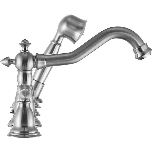 Anzzi Brand FR-AZ091BN Patriarch 2-Handle Deck-Mount Roman Tub Faucet with Handheld Sprayer in Brushed Nickel