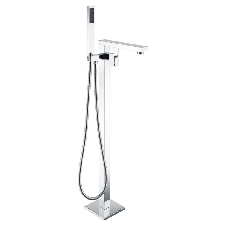 Anzzi Brand FS-AZ0037CH Khone 2-Handle Claw Foot Tub Faucet with Hand Shower in Polished Chrome