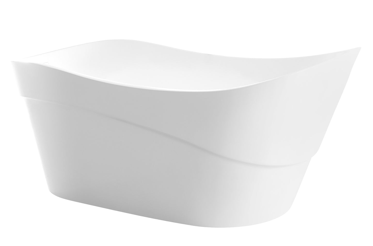 Anzzi Brand FT-AZ094 Kahl Series 5.58 ft. Freestanding Bathtub in White