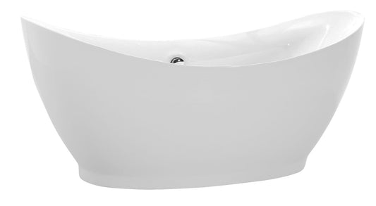 Anzzi Brand FT-AZ091 Reginald Series 5.67 ft. Freestanding Bathtub in White