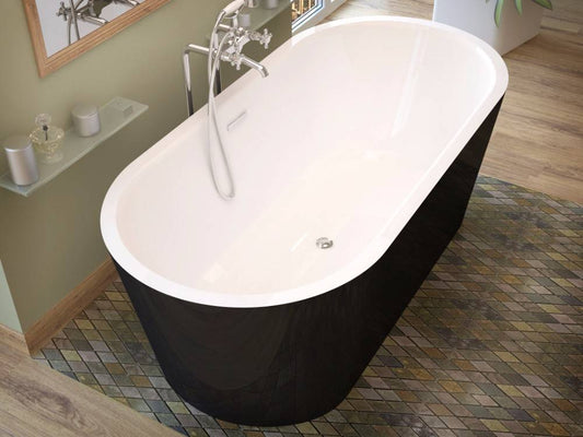 Atlantis Whirlpools Valley 32 x 63 Freestanding One Piece Soaker Tub with Center Drain 3263VY