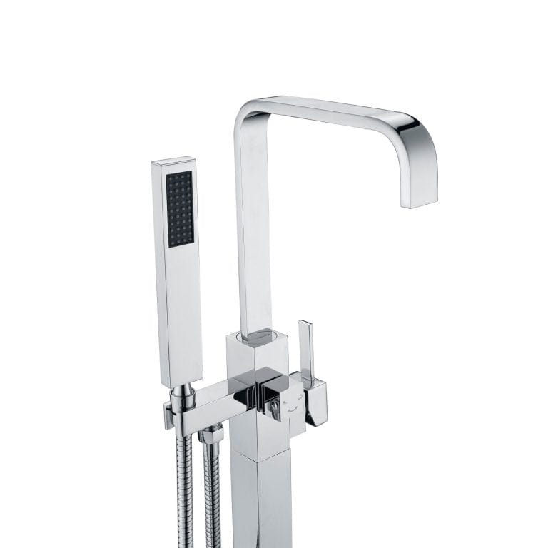 Anzzi Brand FS-AZ0031CH Victoria 2-Handle Claw Foot Tub Faucet with Hand Shower in Polished Chrome