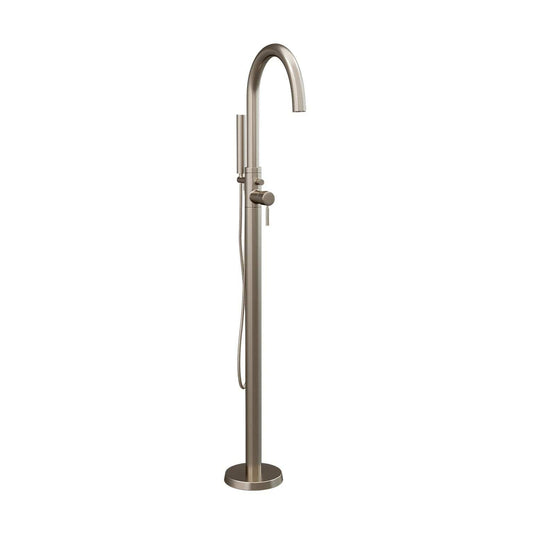 Cambridge Modern Freestanding Tub Filler Faucet with Shower Wand-Brushed Nickel CAM150-BN