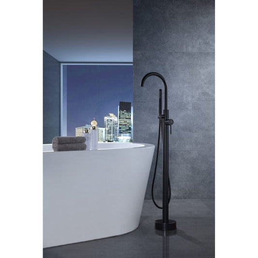 Anzzi Brand FS-AZ0047ORB Coral Series Freestanding Bathtub Faucet in Oil Rubbed Bronze