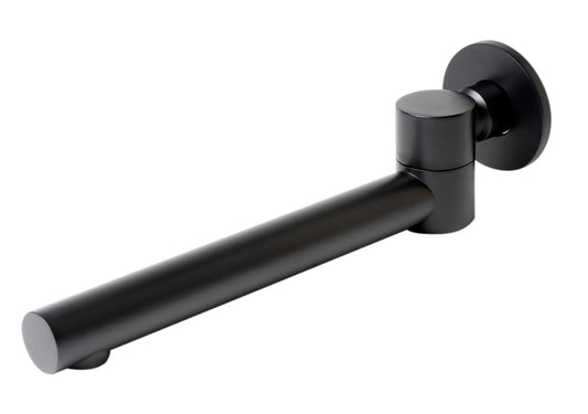 ALFI brand AB6601-BM Black Matte Round Foldable Tub Spout