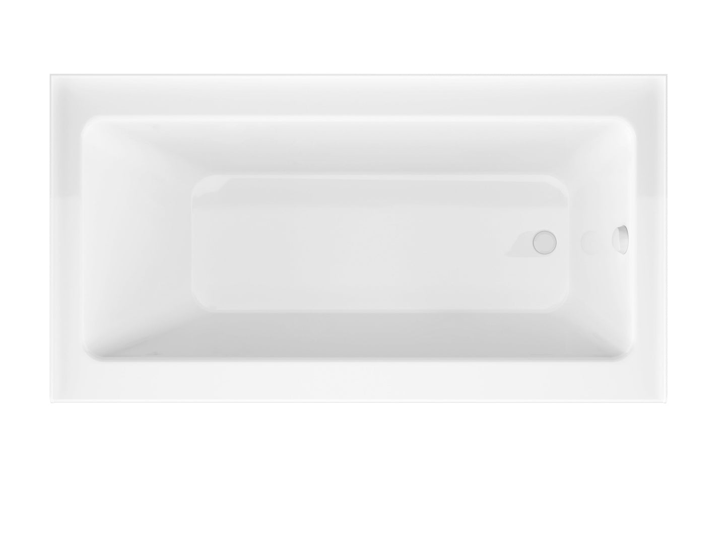 Anzzi Brand SD1001CH-3060R Anzzi 5 ft. Acrylic Right Drain Rectangle Tub in White With 34 in. by 58 in. Frameless Hinged Tub Door in Chrome