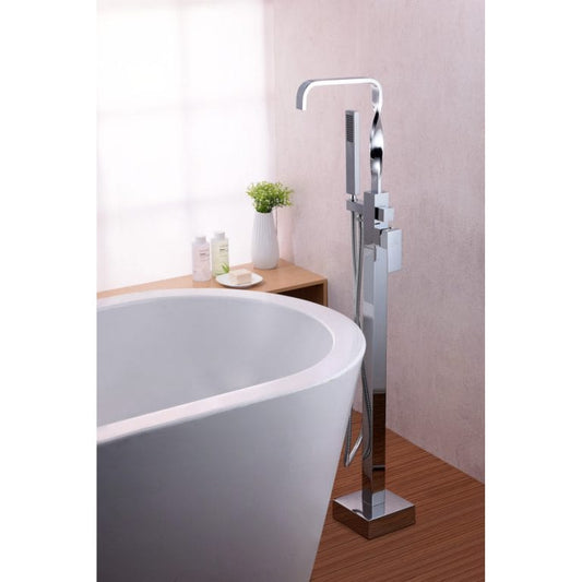 Anzzi Brand FS-AZ0050CH Yosemite 2-Handle Claw Foot Tub Faucet with Hand Shower in Polished Chrome